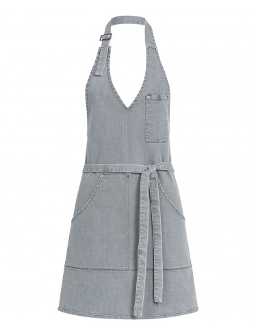 Greiff Latzschürze Denim 70x65cm, Light Grey Denim