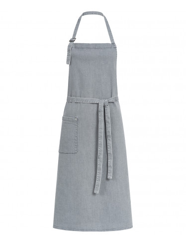 Greiff Latzschürze Denim 77x100cm, Light Grey Denim