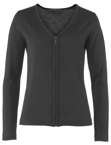 Damen Strickjacke, Anthrazit, Regular Fit