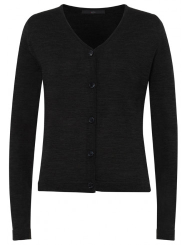 Damen Cardigan, Schwarz, Regular Fit