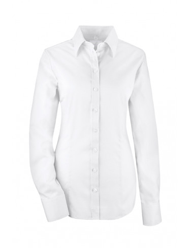 Damen-Bluse Premium Slim Fit, weiß