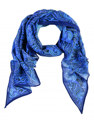 Bedruckter Greiff Schal Paisley-Blau