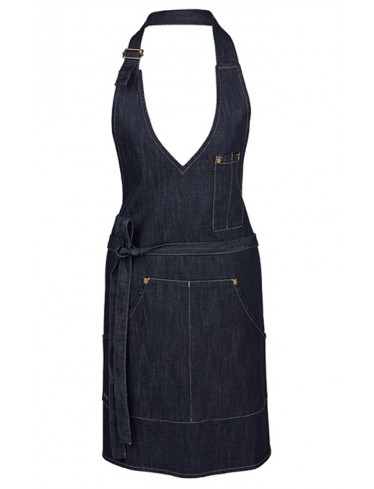 GREIFF Damen Latzschürze Blue Denim