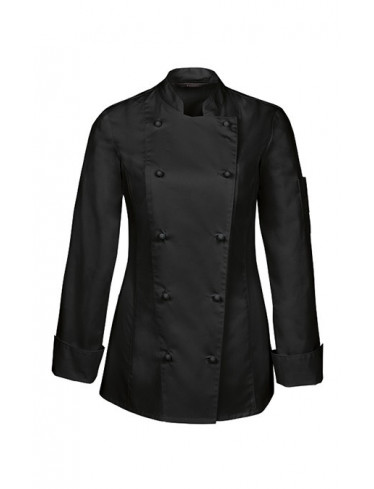 GREIFF Damen-Kochjacke  Regular Fit, Schwarz