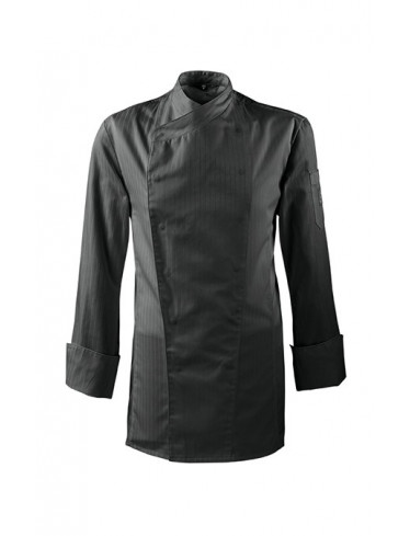 GREIFF Herren-Kochjacke Regular Fit, Langarm, Schwarz