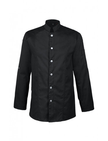 Greiff Herren Kochjacke Langarm Schwarz 
