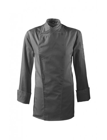 GREIFF Herren-Kochjacke Regular Fit, Langarm, Anthrazit