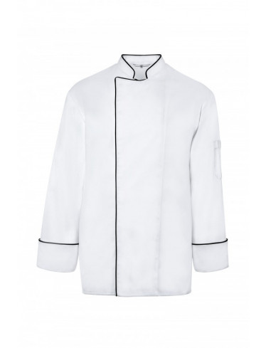 GREIFF Kochjacke Regular fit, Langarm, Weiß - Schwarz 