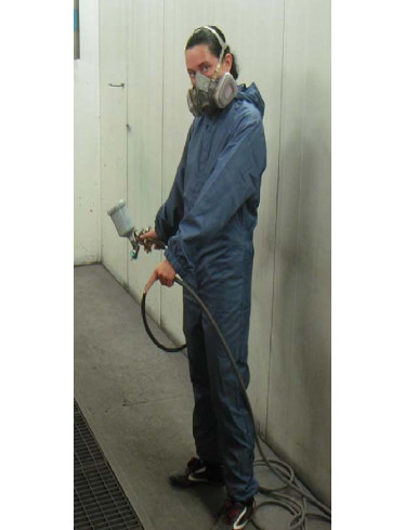 Lackieroverall PE, Blau