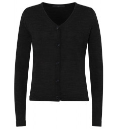 Damen Cardigan, Schwarz, Regular Fit