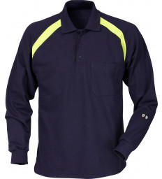 FLAM Poloshirt, Langarm 784 Dunkelblau