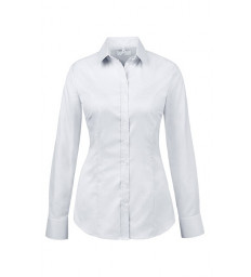 GREIFF Damen Bluse Modern, Regular Fit, langarm, weiß 