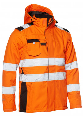 ELKA Winter-Warnschutzjacke Orange-Grau