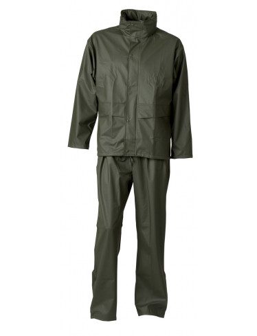 ELKA Regenset PU Jacke&Bundhose, Olive