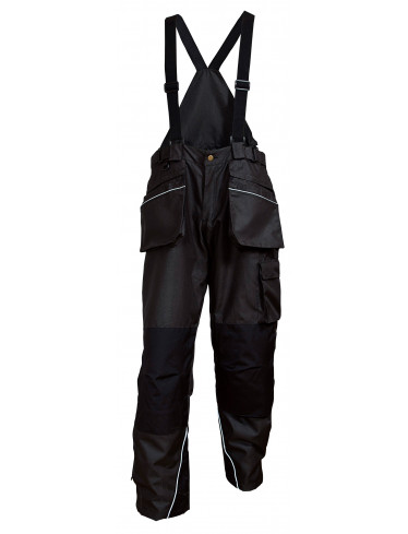 ELKA Bundhose Oxford mit Trägern, Schwarz