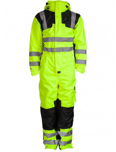 ELKA Warnschutz Thermo-Overall Warngelb-Schwarz