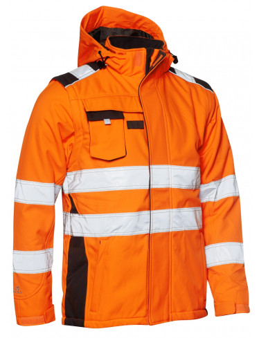ELKA Winter-Warnschutzjacke Orange-Grau