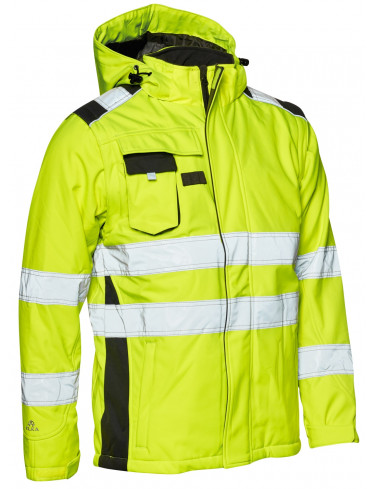 Elka Winter Softshell Jacke Gelb-Grau
