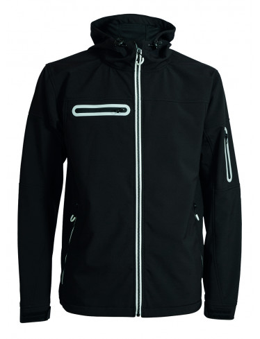 Elka Edge Softshell Jacke, Schwarz
