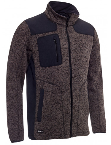 ELKA Softshell-Strickjacke, Dunkelgrau