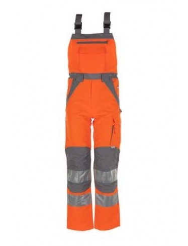 Planam Latzhose orange/zink