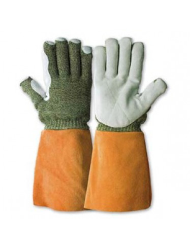 KarboTECT 946 mit Lederstulpe, Hitzeschutzhandschuhe bis 350°