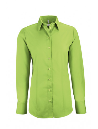 Damen-Bluse Basic Regular Fit, apfelgrün