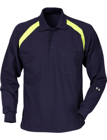 FLAM Poloshirt, Langarm 784 Dunkelblau
