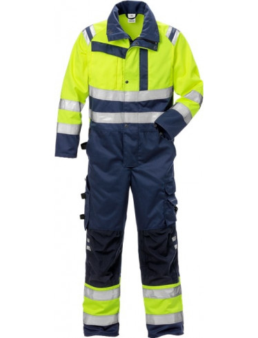 Fristads Kansas High Vis Overall 8026 PLU Warngelb-Marine