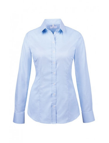 GREIFF Damen Bluse Modern, Regular Fit, langarm, bleu
