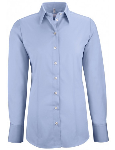 GREIFF Damen-Bluse Regular Fit, langarm, bleu 