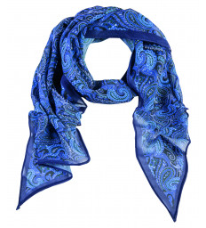Bedruckter Greiff Schal Paisley-Blau
