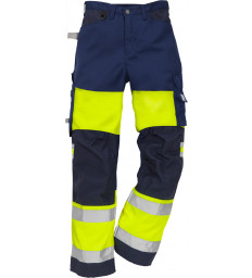 Hi-Vis Damen Bundhose 2139 PLU, Warngelb-Marine