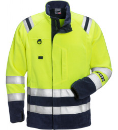 Flame Fleecejacke 4063 ATF, Warngelb-Marine