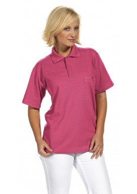 Polo-Pique-Shirt, dunkelrosa