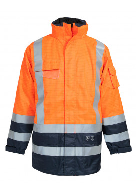 ELKA Securetech Multinorm Jacke, Warnorange-Marine