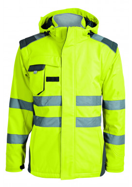 ELKA Softshell-Winterjacke, Warngelb
