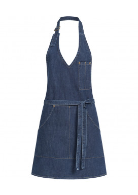 Greiff Latzschürze Denim 70x65cm, Blue Denim