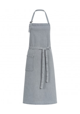 Greiff Latzschürze Denim 77x100cm, Light Grey Denim