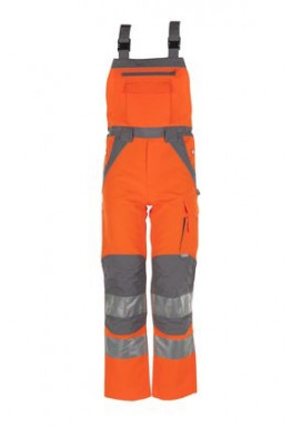 Planam Latzhose orange/zink