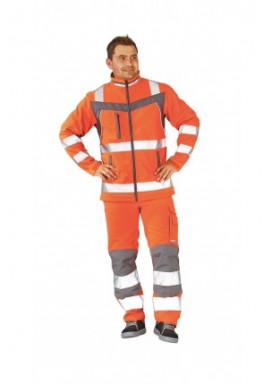 Planam Softshell Jacke orange/schiefer