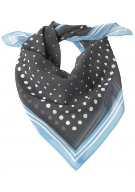 Tuch bedruckt Bleu-Grau