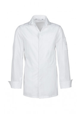 GREIFF Chefkochjacke Langarm, Slim Fit, Weiß