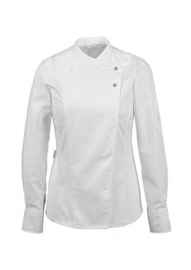 GREIFF Damen-Kochjacke Langarm, Regular Fit, Weiß