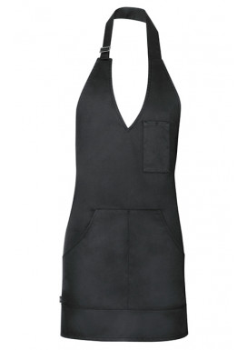 Greiff Damen Latzschürze Schwarz 