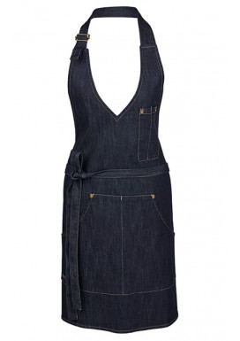 GREIFF Damen Latzschürze Blue Denim