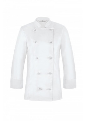 GREIFF Damen-Kochjacke  Regular fit, Langarm, Weiß