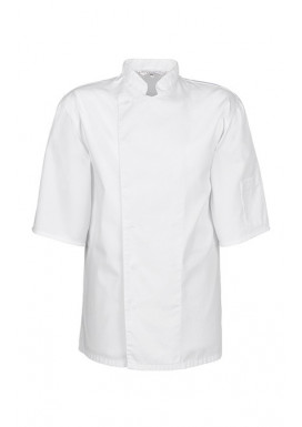 GREIFF Herren Kochjacke Regular Fit, Halbarm, Weiß