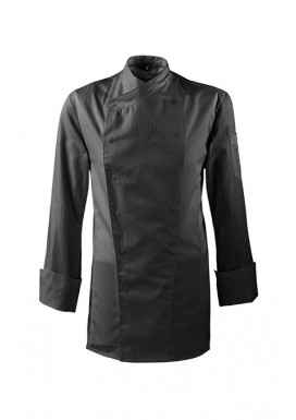 GREIFF Herren-Kochjacke Regular Fit, Langarm, Schwarz