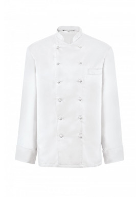 GREIFF Herren-Kochjacke Regular Fit, Langarm, Weiß